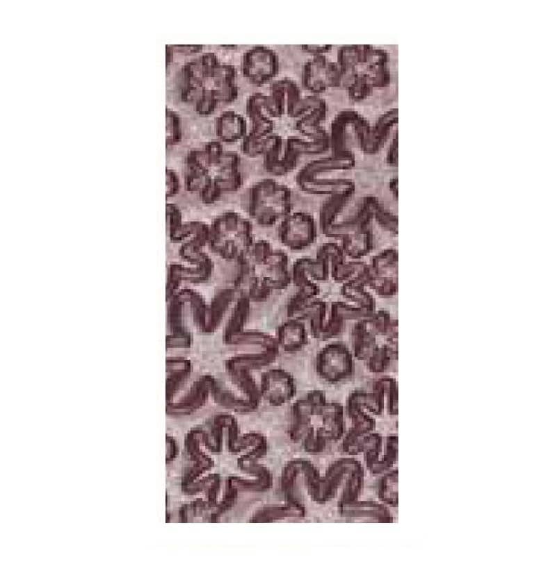 Stanzwachsplatten "2.10-29-44-97" Blumen violett metallic Stanzwachsplatten "2.10-29-44-97" Blumen violett metallic