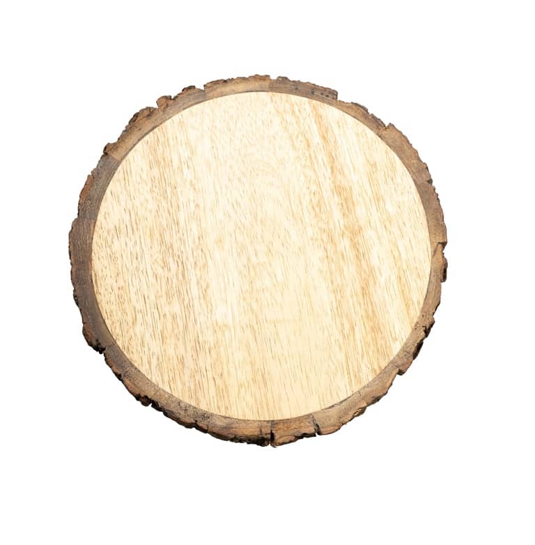 Kerzenteller / Kerzenhalter aus Holz mit Rinde Innen = 17 cm Kerzenteller / Kerzenhalter aus Holz mit Rinde Innen = 17 cm