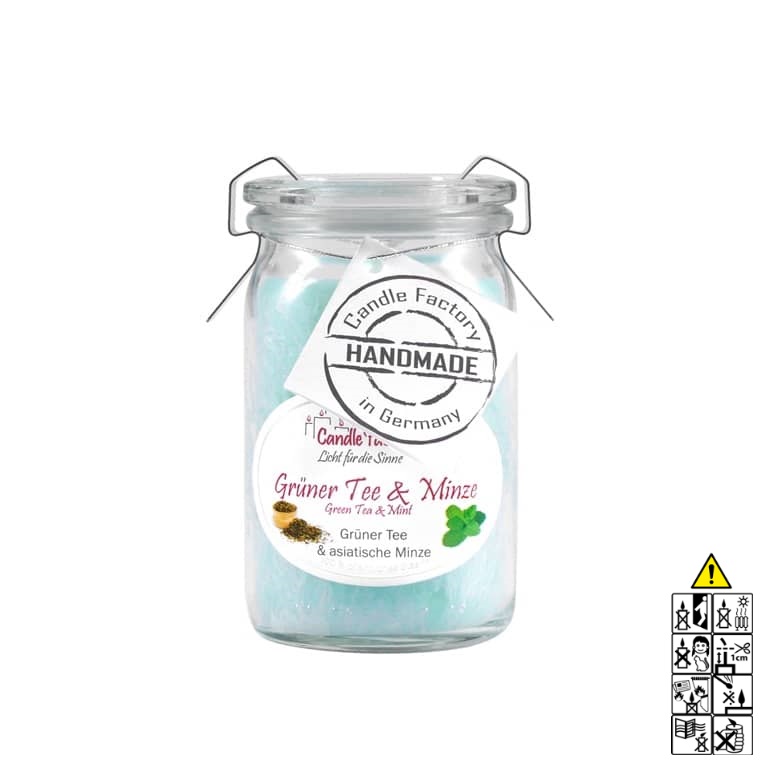 Hochwertige Gr?ner Tee und Minze Baby Jumbo Duftkerze im Glas in der Farbe t?rkis. Hochwertige Duftkerze von Candle Factory Gr?ner Tee und Minze Baby Mini Jumbo Duftkerze im Glas in der Farbe t?rkis g?nstig in Kerzen Online Shop kaufen. Duftkerzen im Glas. Geschenkidee Gr?ner Tee und Minze Baby Mini Jumbo Duftkerze im Glas in der Farbe