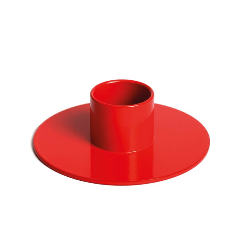 Kerzenhalter Verkehrsrot 70 mm, ø Innen = 22 mm
