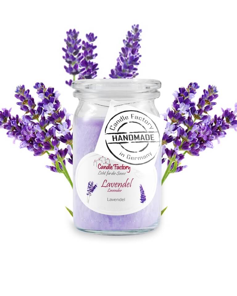 Hochwertige Duftkerze von Candle Factory Baby Mini Jumbo hell lila mit dem Duft Lavendel im Glas g?nstig in Kerzen Online Shop kaufen. Duftkerzen im Glas. Geschenkidee Baby Mini Jumbo hell lila mit dem Duft Lavendel im Glas