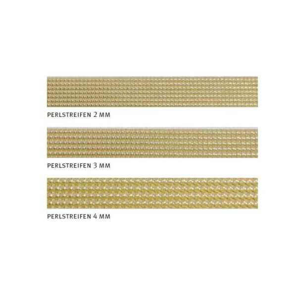 Basteln mit Verzierwachs Perlstreifen 4 mm gold (8 Stück L=250mm)