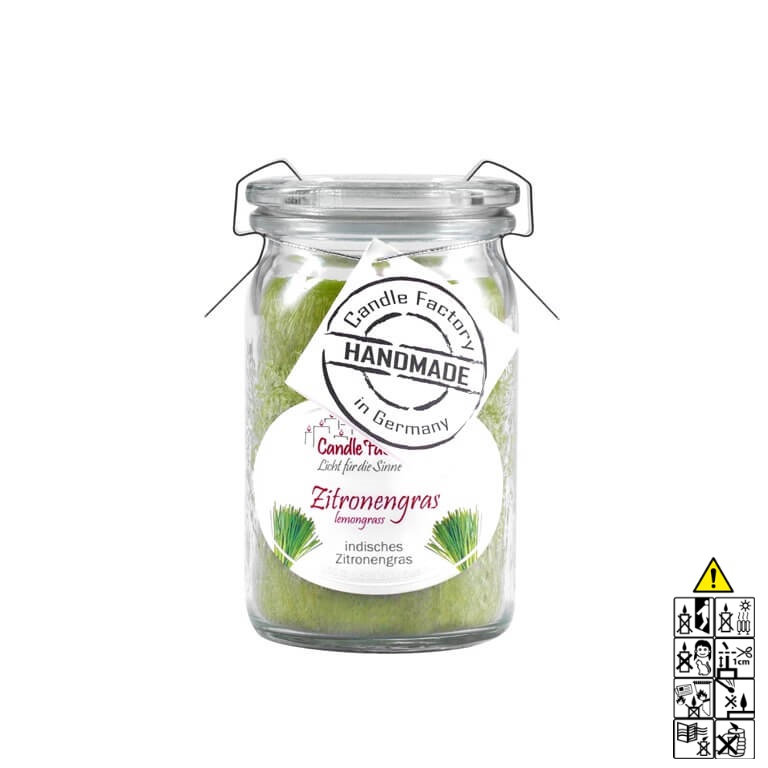 Hochwertige Duftkerze von Candle Factory Zitronengras Baby Jumbo Duftkerze im Glas in der Farbe gr?n g?nstig in Kerzen Online Shop kaufen. Duftkerzen im Glas. Geschenkidee Zitronengras Baby Jumbo Duftkerze im Glas in der Farbe gr?n.