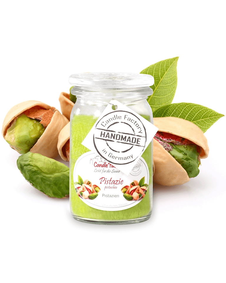 Pistazie - Baby Jumbo Duftkerze im Glas von Candle Factory