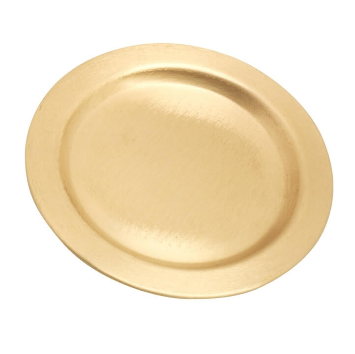 Kerzenteller / Kerzenhalter Ø Innen = 8 cm goldoptik matt Kerzenteller oder Kerzenhalter kaufen Ø Innen = 8 cm goldoptik matt