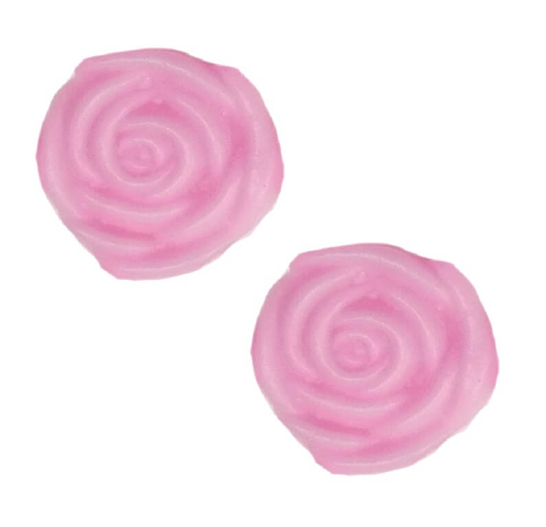 Rosenblüte 20mm in rosa (2 Stück)