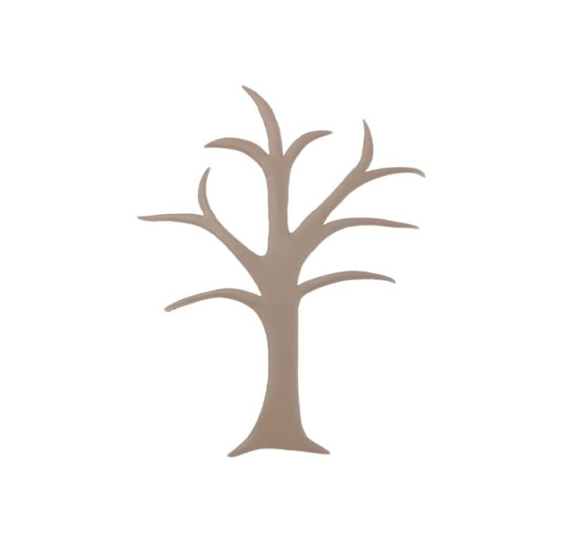 Verzierornament Baum ca. 100 x 80 mm in taupe Verzierornament Baum ca. 100 x 80 mm in taupe
