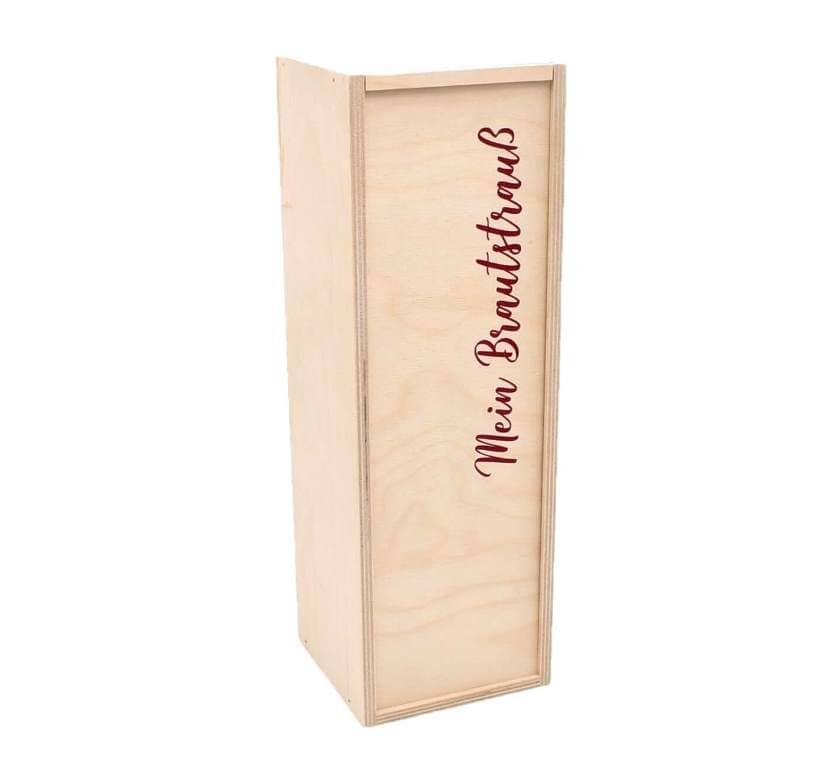 Die Kreative Geschenkbox aus Holz "Sekt" ist eine tolle nachhaltige Geschenkidee.