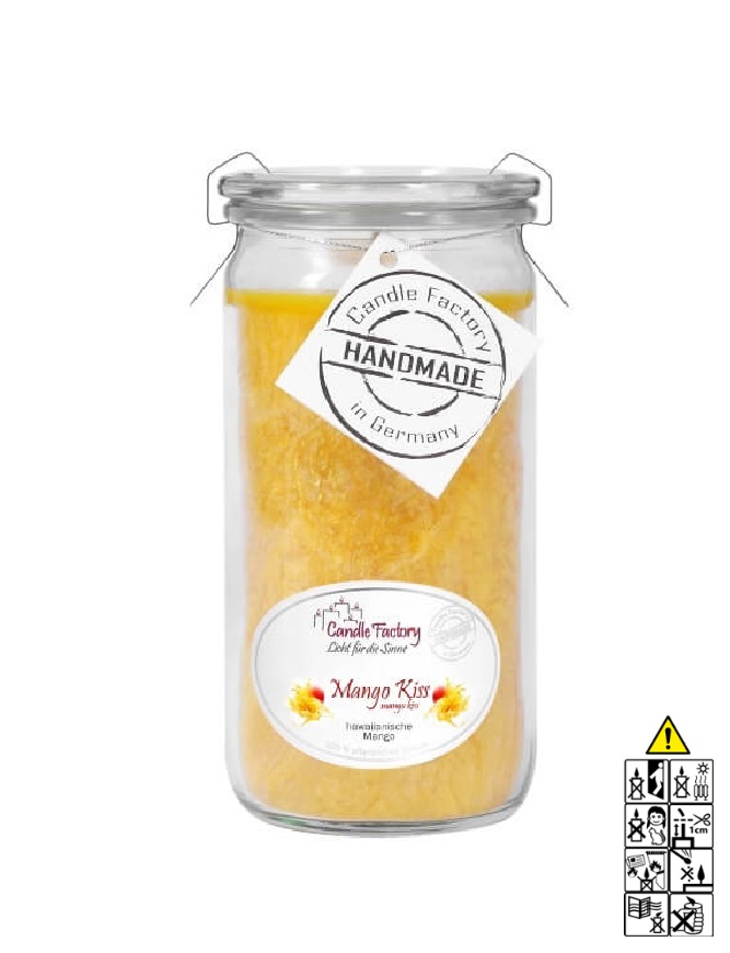 Hochwertige Duftkerze von Candle Factory Mango Kiss Mini Jumbo im Glas g?nstig in Kerzen Online Shop kaufen. Duftkerzen im Glas. Geschenkidee Mango Kiss Mini Jumbo im Glas