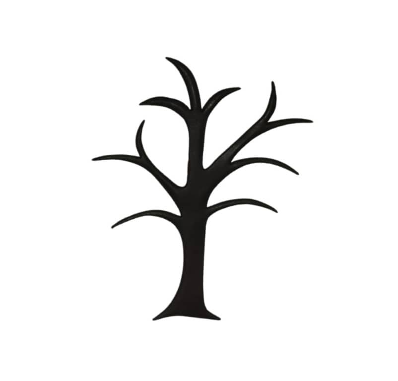 Verzierornament Baum ca. 100 x 80 mm in rotbraun Verzierornament Baum ca. 100 x 80 mm in rotbraun