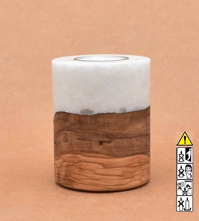 Kerze mit Holz, Teelicht, Unikat Holzkerze, Individuelle runde Hochzeitskerze mit Holz, Holzelementen Teelicht Hochzeitskerze, Kerze mit Holzeinsatz, Teelicht rund, Stearin, im Kerzen online Shop für Hochzeiten bestellen, günstig kaufen.
