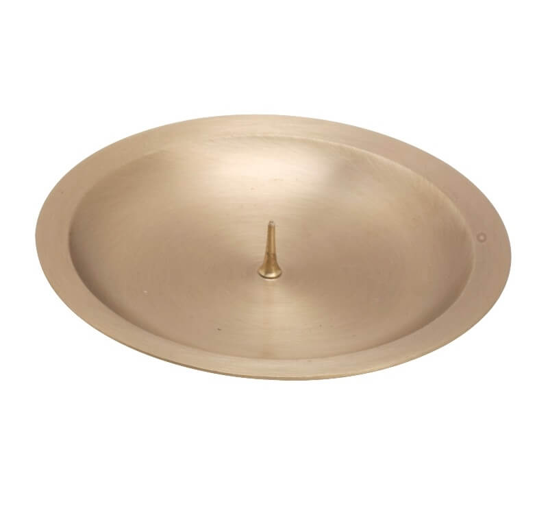 Kerzenteller / Kerzenhalter Ø Innen = 10 cm goldoptik matt mit Dorn Kerzenteller oder Kerzenhalter kaufen für Ø Innen = 10 cm goldoptik matt mit Dorn  optimal.