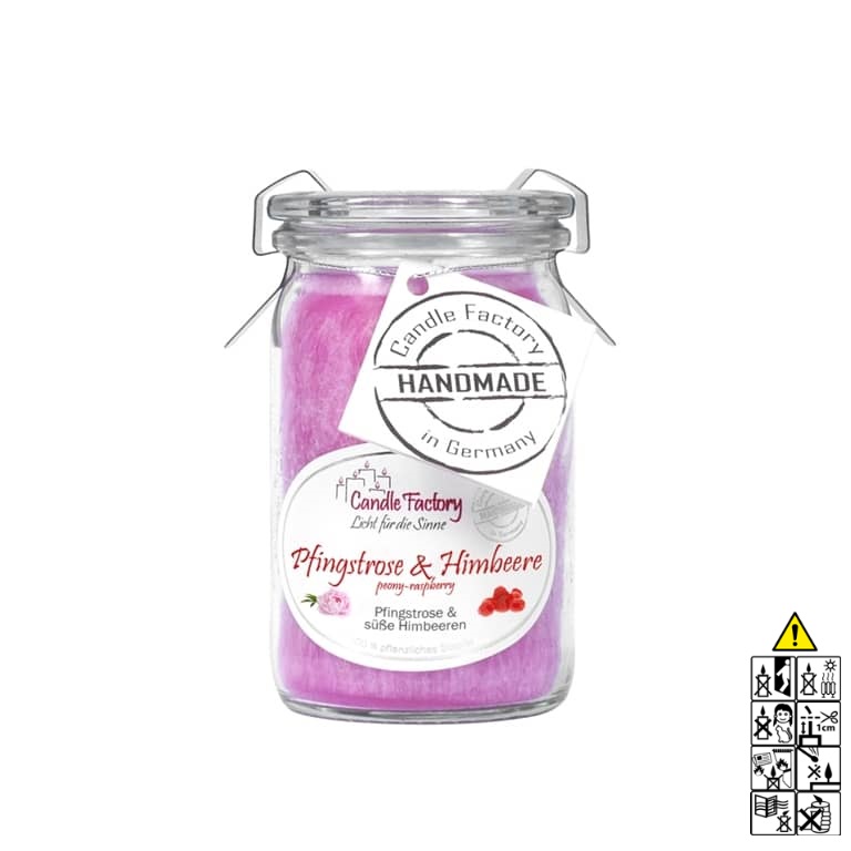 Hochwertige Duftkerze von Candle Factory Pfingstrose Himbeere Mini Jumbo Duftkerze im Glas in der Farbe rosa g?nstig in Kerzen Online Shop kaufen. Duftkerzen im Glas. Geschenkidee Pfingstrose Himbeere Mini Jumbo Duftkerze im Glas in der Farbe rosa.