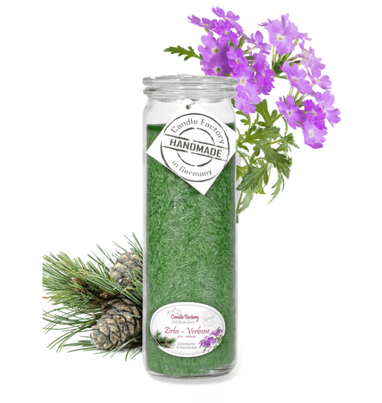 Zirbe-Verbene - Big Jumbo Duftkerze im Glas von Candle Factory