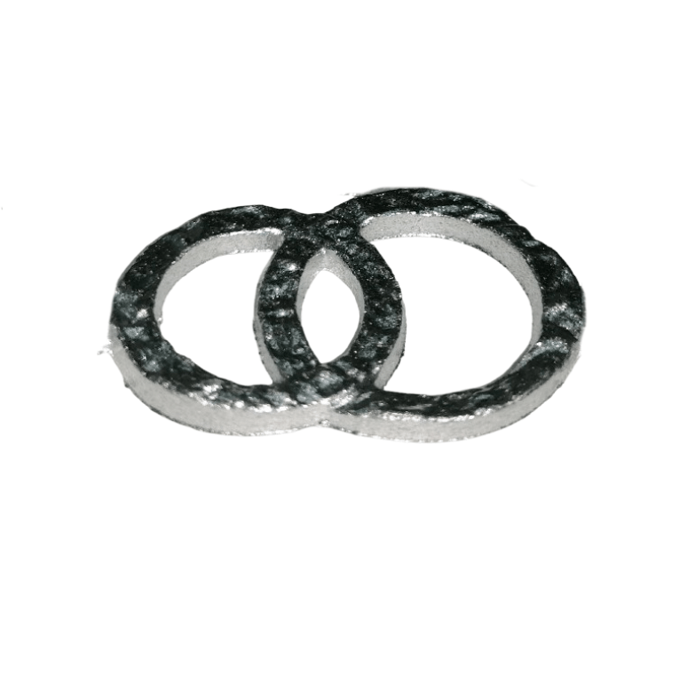 3D Eheringe in Silber 33 x 20mm (1 Stück)