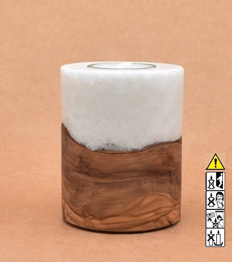 Kerze mit Holz, Teelicht, Unikat Holzkerze, Individuelle runde Hochzeitskerze mit Holz, Holzelementen Teelicht Hochzeitskerze, Kerze mit Holzeinsatz, Teelicht rund, Stearin, im Kerzen online Shop für Hochzeiten bestellen, günstig kaufen.