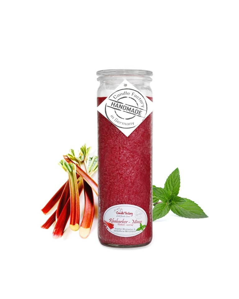 Rhabarber Minze - Big Jumbo Duftkerze im Glas von Candle Factory