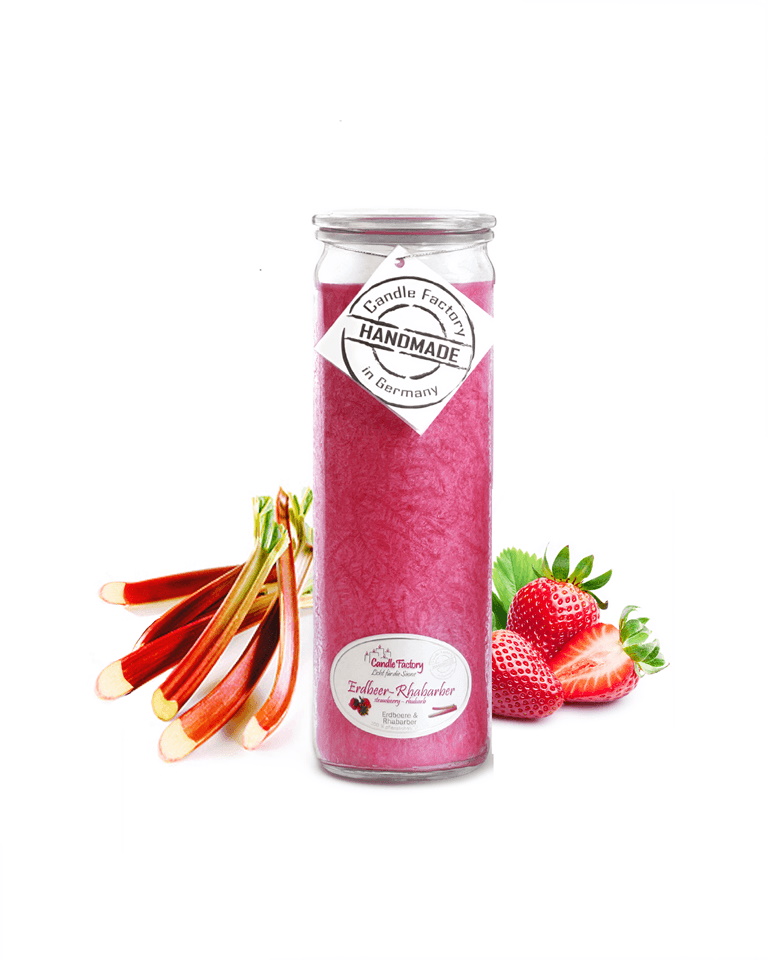 Hochwertige Duftkerze von Candle Factory Erdbeere-Rhabarber Big Jumbo g?nstig in Kerzen Online Shop kaufen. Duftkerzen im Glas. Geschenkidee Erdbeere-Rhabarber Big Jumbo.