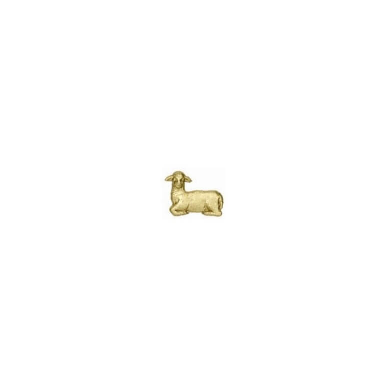Verzierwachs: Osterlamm in gold 22 x 25 mm (1 Stück) Verzierwachs: Osterlamm in gold 22 x 25 mm (1 Stück)