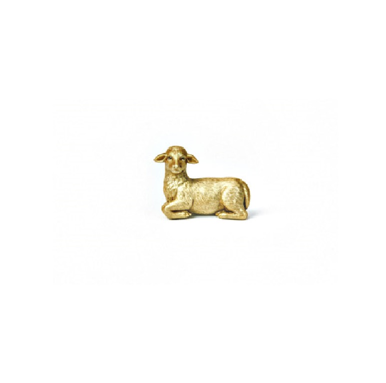 Verzierwachs: Osterlamm in gold 22 x 25 mm (1 Stück)
