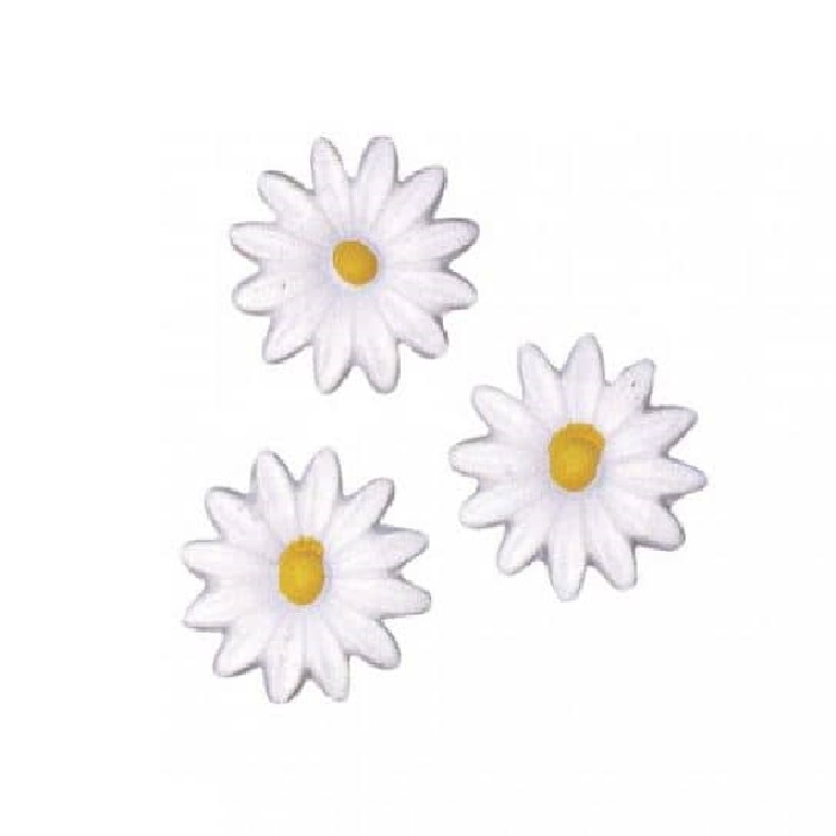 Verzierornament Verzierwachs online bestellen Margeriten, 2,5 cm SB-Btl. 6 Stück