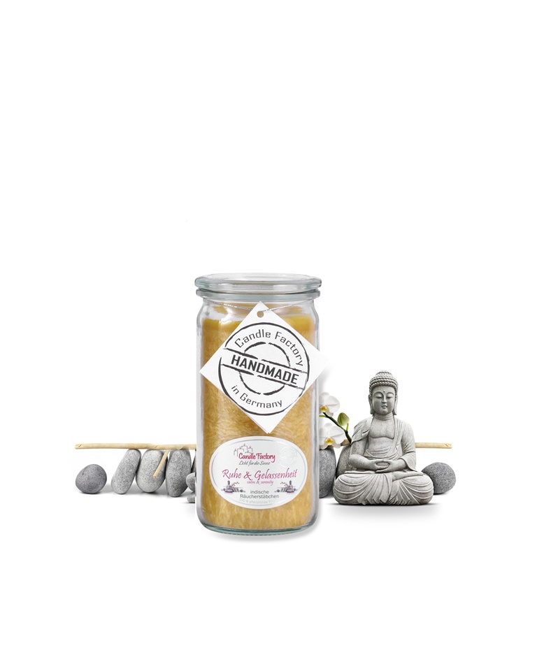 Hochwertige Duftkerze von Candle Factory Ruhe und Gelassenheit Mini Jumbo g?nstig in Kerzen Online Shop kaufen. Duftkerzen im Glas. Geschenkidee Ruhe und Gelassenheit Mini Jumbo
