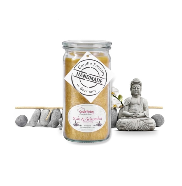 Hochwertige Duftkerze von Candle Factory Ruhe und Gelassenheit Mini Jumbo g?nstig in Kerzen Online Shop kaufen. Duftkerzen im Glas. Geschenkidee Ruhe und Gelassenheit Mini Jumbo