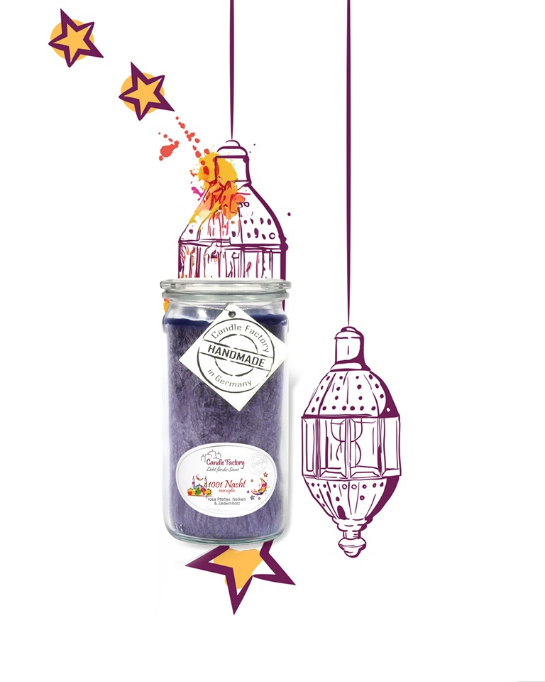 Hochwertige Duftkerze von Candle Factory 1001 Nacht Mini Jumbo im Glas g?nstig in Kerzen Online Shop kaufen. Duftkerzen im Glas. Geschenkidee 1001 Nacht Mini Jumbo im Glas