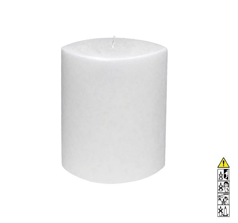 Kerzenrohling Oval Stearin weiß-kristall 80 x 140 x 240 mm 1 Docht Kerzenrohling Oval Stearin weiß-kristall 80 x 140 x 240 mm 1 Docht