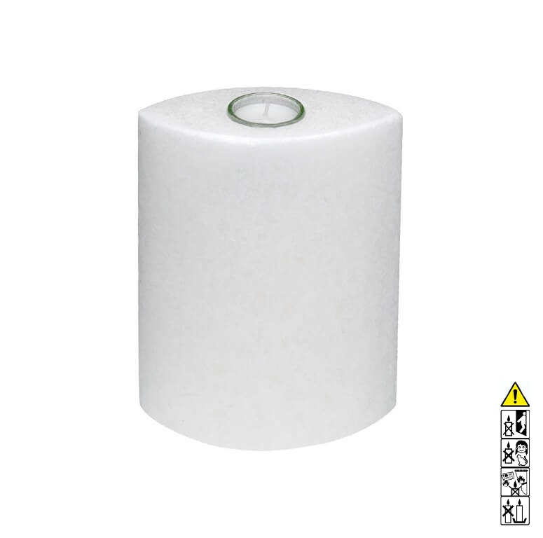 Kerzenrohling Oval Stearin weiß-kristall 80 x 140 x 240 mm 1 Glasteelicht Kerzenrohling Oval Stearin weiß-kristall 80 x 140 x 240 mm 1 Glasteelicht