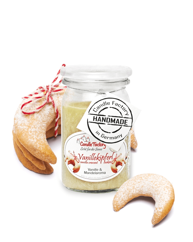 Vanillekipferl - Baby Jumbo Duftkerze im Glas von Candle Factory