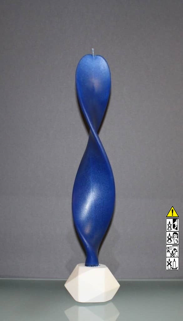 Engelskerzen 8 x 32 cm in der Farbe blau - blau mit Geschenkverpackung Engelskerzen 8 x 32 cm in der Farbe blau - blau mit Geschenkverpackung