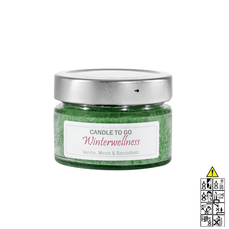 Winterwellness  - Candle to Go Reisekerze. Duftkerze im Glas von Candle Factory