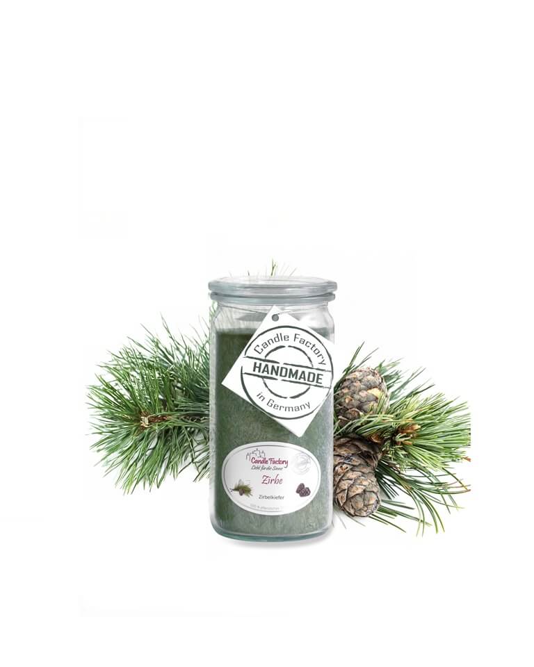 Hochwertige Duftkerze von Candle Factory Zirbe Mini Jumbo im Glas g?nstig in Kerzen Online Shop kaufen. Duftkerzen im Glas. Geschenkidee Zirbe Mini Jumbo im Glas