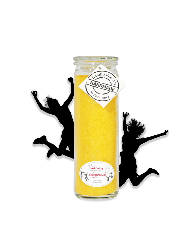 Lebensfreude - Big Jumbo Duftkerze im Glas von Candle Factory