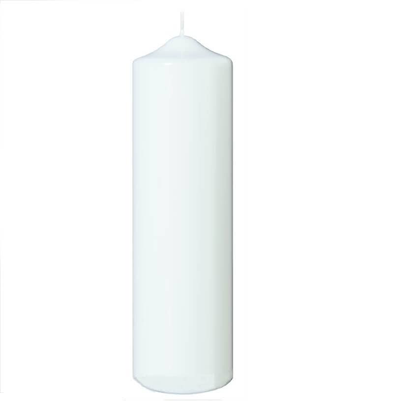 Mit hochwertigen Kerzenrohling Stumpenkerze 225 x 70 mm getaucht weiß bastelt macht Freude.