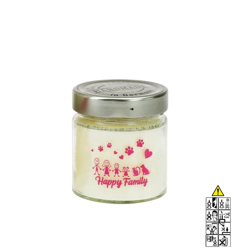 Hochwertige Duftkerze im Glas Happy Family Schaumglas klein wechselnde D?fte Hochwertige Duftkerze von Candle Factory Happy Family Schaumglas klein wechselnde D?fte g?nstig in Kerzen Online Shop kaufen. Duftkerzen im Glas. Geschenkidee Happy Family Schaumglas klein wechselnde D?fte