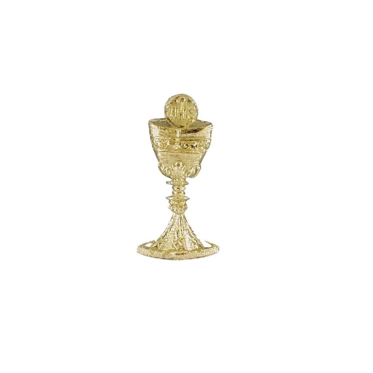 Verzierornament Verzierwachs Kelch + Hostie, 45 mm gold Verzierornament Verzierwachs online bestellen Kelch + Hostie, 45 mm gold
