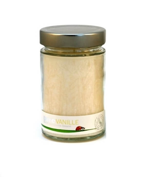 Candle Factory Hochwertige Duftkerze im Weck Glas aus Stearinwachs mit dem Duft Vanille Pure-Line groß 
