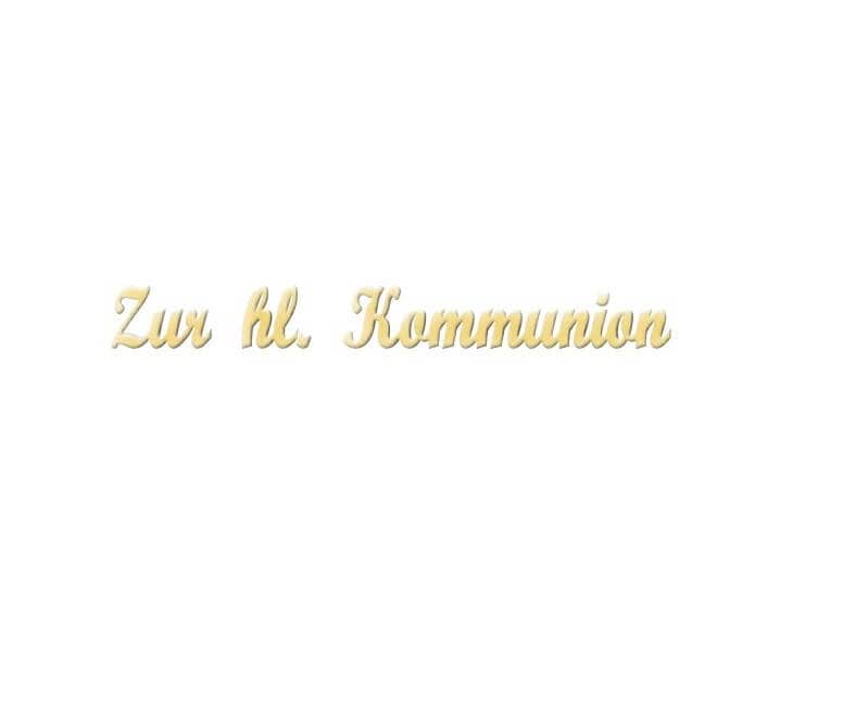 Verzierornamente Verzierwachs Schriftzug Zur Kommunion Gold 9 mm Verzierornamente Verzierwachs online bestellen Schriftzug Zur Kommunion Gold 9 mm