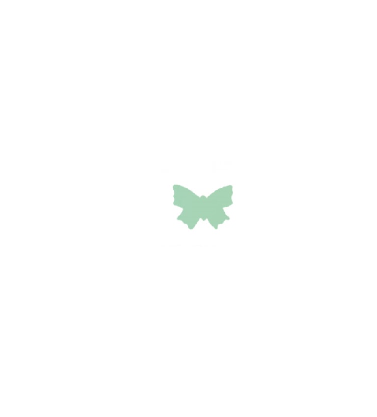 Verzierornament Schmetterling klein ca. 13 x 8 mm Farbe: pastell - grün Verzierornament Schmetterling klein ca. 13 x 8 mm Farbe: pastell - grün