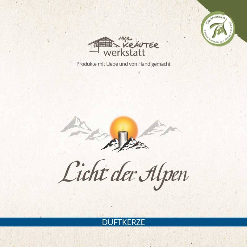 Allgäuer Duftkerzen Licht der Alpen Flyer von Allgäuer Duftkerzen Licht der Alpen
