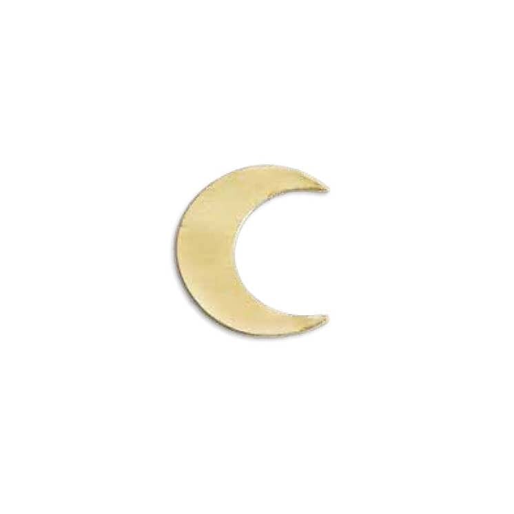 Verzierornamente Mond in Gold 33 mm Verzierornamente Mond in Gold 33 mm