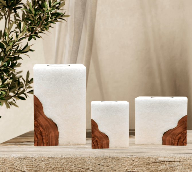 Kerze mit Holz, Unikat Holzkerze, Individuelle runde Hochzeitskerze mit Holz aus Stearin. Kerze mit Holzelement, Individuelle, persönliche Hochzeitskerze  Holzkerze, Rund Stearinoptik, Hochzeitskerze mit Teelicht im Kerzen online Shop für Hochzeiten bestellen, günstig kaufen.