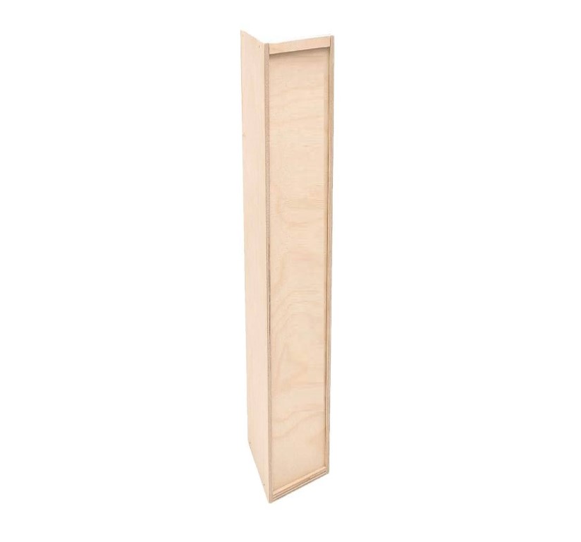 Kerzenbox aus Holz Gr.6 mit  Holz-Schiebedeckel 450 x 48 x 48 mm