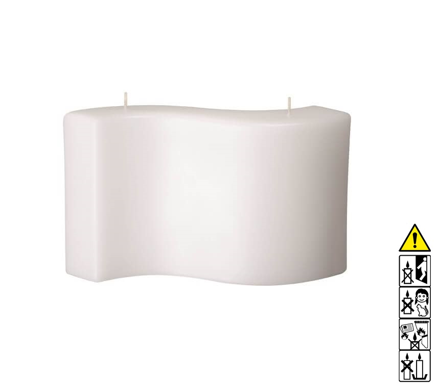 Kerzenrohling Welle 150 x 260 x 45 mm getaucht weiß Mit hochwertigen Kerzenrohling Welle 150 x 260 x 45 mm getaucht weiß bastelt macht Freude.