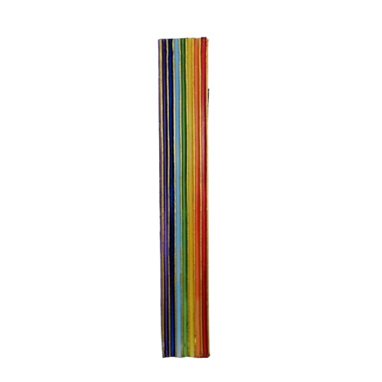 3D Regenbogenstreifen mit Gold 30 x 200mm (1 Stück)